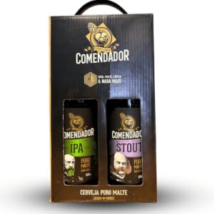 Kit Cerveja Comendador IPA e Stout 600ml (Cervejas)