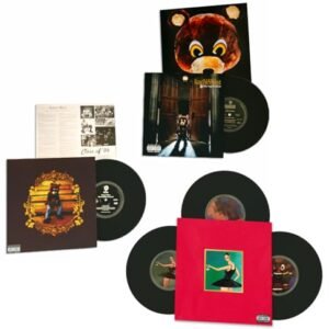 Kanye "Iconic" Vinyl Collection: College Dropout / Late Registration / Dark Twisted Fantasy - Kanye (Discos de Vinil)