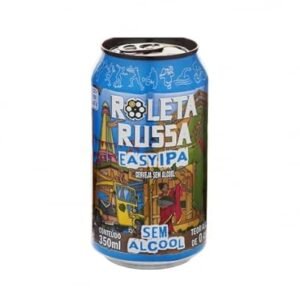 Cerveja Roleta Russa Easy IPA Sem Álcool/Sem Glúten Tambor Lata 350ml (Cervejas)