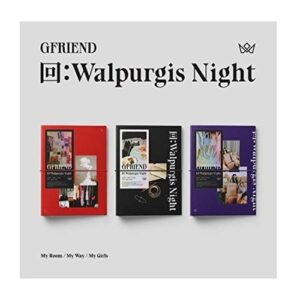 Gfriend 回:Walpurgis Night 3rd Album 3 Version SET CD+60p PhotoBook+24p Lyrics+16p Mini Book+1p PhotoStand+1p Pop-Up Card+1p Business Card+1p Selfie+Tracking (CDs)