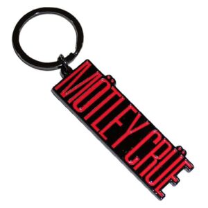 Rock Off officially licensed products Chaveiro com logotipo Motley Crue Band tamanho único, Preto, tamanho �nico (CDs)