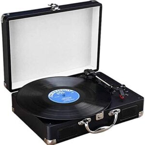 UWEREBFM KOSHSH — Gira-discos de vinil Hi-Fi e Home 3 velocidades vintage com alto-falante estéreo portátil acionado por correia (Equipamentos)