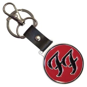 Chaveiro Foo Fighters Ff Band Logo, Vermelho, tamanho �nico (CDs)