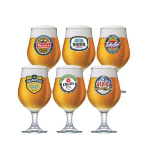Ruvolo, Conjunto de Taça Bélgica, Taça para Cerveja Happy Hour 6 pcs, 380ml (Cervejas)