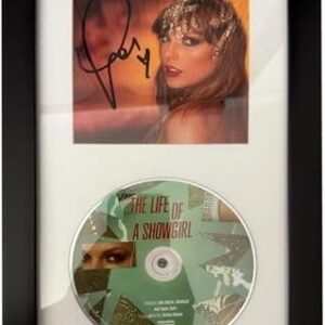 The Life of a Showgirl CD W/ Hand Signed Photo 1 (Framed Display Case 6.5x12), Taylor Swift - Taylor Swift (CDs)