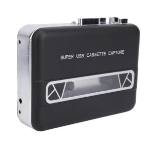 KUIDAMOS Conversor Portátil de Tocador de Fita Cassete Com Alto-falante Embutido para Gravador de CD de Laptop, para Amantes de Música e Entusiastas retrô, material: ABS (Equipamentos)