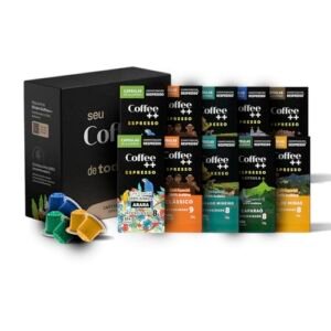 Kit 100 Cápsulas Coffee Mais, compatível com Nespresso Variedades (Café)