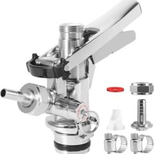 Acoplador de barril tipo U, sonda de aço inoxidável 304, acoplador de cerveja, dispensador de torneira de barril de cerveja, acoplador Sankey, peças de Kegerator caseiro para bar doméstico, linha de (Cervejas)
