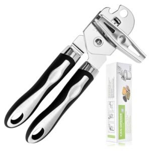 Abridor De Latas Multifuncional De Aço Inoxidável, Abridor Manual de Latas, 21 cm(C), com Alça Giratória, Latas, Cerveja, Garrafas, Cozinha (Cervejas)