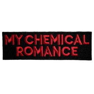 My Chemical Romance Text Logo Padrão Tecido Tamanho Acessório Tamanho (CDs)