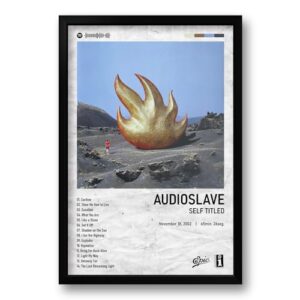 Quadro com Moldura Álbum Spotify Audioslave 40x60cm (Discos de Vinil)