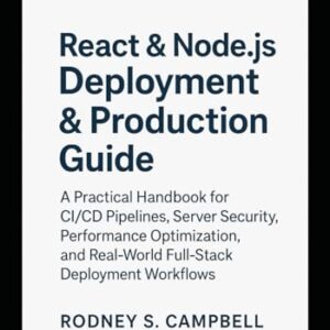 React & Node.js Deployment & Production Guide: A Practical Handbook for CI/CD Pipelines, Server Security, Performance Optimization and Real World Full ... (The Complete React & Node.js Series) - S. Campbell, Rodney (CDs)