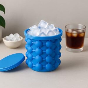 Balde de gelo portatil, silicone flexivel, cubos instantaneos, cerveja, bebidas, legal, compacto, premium (Cervejas)