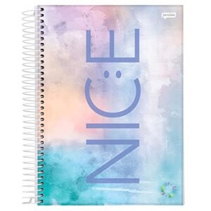 Caderno Universitário 1x1 CD 80 Folhas Energy Color 1 Jandaia (CDs)