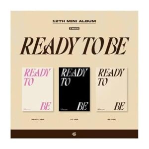 TWICE READY TO BE 12th Mini Album CD+POB+Folding poster on pack+Photobook+Postcard+Message photocard+Photocard+Tracking (BE Version) (CDs)