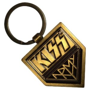Rock Off officially licensed products Chaveiro Kiss Gold Army Flâmula Dupla Face Tamanho Único (CDs)