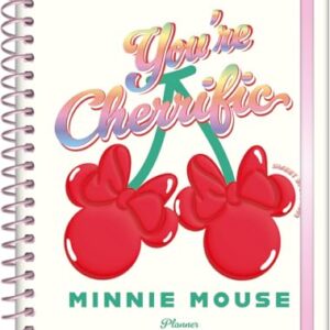 Jandaia - Planner Espiral 175X242mm CD 160Pgs Minnie Arts Cherrific 2026 FSC (CDs)