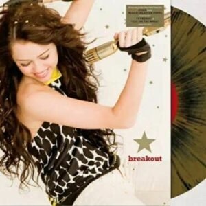 Breakout - Exclusive Limited Edition Gold With Black Splatter Colored Vinyl LP - Miley Cyrus (Discos de Vinil)