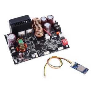 Display LCD Fonte de Tensão Estabilizada Ajustável CNC Constante Corrente Módulo Step-down 1200W com Função WIFI Controle via Aplicativo Móvel 10 Grupos Armazenamento Mecanismo Proteção (CDs)