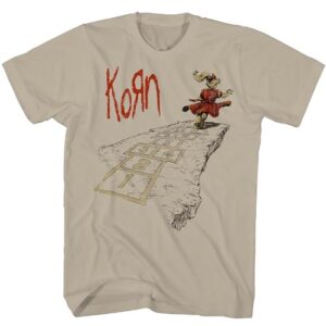 Camiseta masculina Korn Follow The Leader Sand | Mercadoria oficialmente licenciada, Arena, M (CDs)