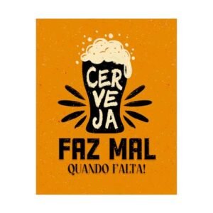 Placa Decorativa 20x25 Cerveja Bar Bebida Canto do Churrasco (Cervejas)