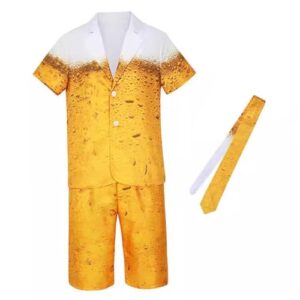 Deevoka Traje Oktoberfest Traje Engraçado de Cerveja para Festa Traje de Halloween Performance, Xl (Cervejas)