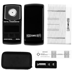Hudson Hi-Fi Kit de alinhamento de cartucho toca-discos - Conjunto de configuração de cartucho LP de 3 peças The Audiophile Purists Perfected. Escala digital otimizada com precisão, régua de azimute (Discos de Vinil)