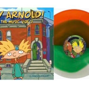 Hey Arnold! Volume One Exclusive Green Inside Orange & Clear Split Record, 400gsm Gatefold Jacket, Limited To 500 Copies - Dave Marino & Jim Lang (Discos de Vinil)