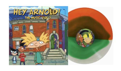 Hey Arnold! Volume One Exclusive Green Inside Orange & Clear Split Record, 400gsm Gatefold Jacket, Limited To 500 Copies - Dave Marino & Jim Lang (Discos de Vinil)