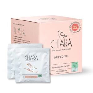 Chiara Café Especial Drip Coffee Tangará, 10 Sachês Biodegradáveis, Café Arábica Especial, Torra Média, 10g por Unidade, Cafe Pronto para Consumo, SCA 80-82 Pontos, 100% Arábica (Café)