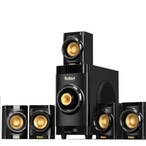 Pequeno subwoofer Home Theater para sistema surround de TV, 5 alto-falantes com fio, amplificador de 10 cm, receptor embutido, suporte HDMI ARC, entrada Bluetooth óptica para projetor (Equipamentos)