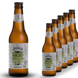 Cerveja Hop lager Zero Sem Alcool Louvada 355ml - 06unidades Sem Glúten (Cervejas)