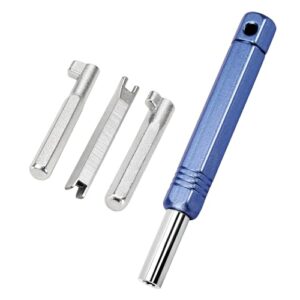 Ferramenta de bloqueio HVAC – Ferramenta multi-chave para JB Shield, Rectorseal, Novent e C&D, ferramentas HVAC universais para serviço de refrigeração 410A e R22, chave de bloqueio de tampa durável (CDs)