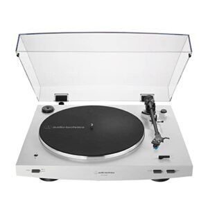 Audio-Technica Toca -Discos Bluetooth Automático com acionamento por correia (Belt-Drive)- AT-LP3BT-WH - Branco (CDs)