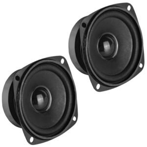 2 peças de alto-falante Woofer de gama completa 7.6 cm 4 Ohm 20W 77 mm 7.6 cm som estéreo estéreo Home Theater para projetos de áudio DIY e substituição (Equipamentos)