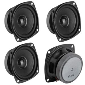 Alto-falante Woofer de gama completa de 77 mm 7.6 cm 4 Ohm 20W 77 mm 7.6 cm som estéreo estéreo Home Theater para projetos de áudio DIY e substituição (Equipamentos)