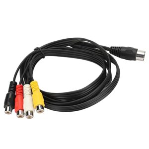 Estink DIN 5 Pin para Cabo 5 Núcleos DIN para 4 Adaptadores Femininos 1,5m para Equipamentos de Áudio Vintage Com Conectores de Alívio de Tensão Moldados (Equipamentos)