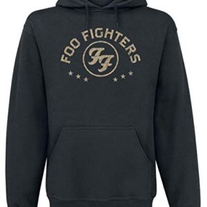 Foo Fighters Unisex Pullover Hoodie: Arched Stars - Medium - Black (CDs)