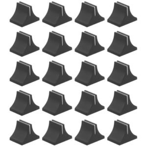 OFFSCH 20 peças de teclas de plástico para mixador de DJ Fader Slider Potenciômetro tampas de substituição para mixers de áudio painéis de placa de som 0,55 x 0,43 polegadas preto (Equipamentos)