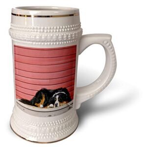3dRose Colorado, Breckenridge. Cão da montanha Bernesa - US06 BJA0055-Jaynes Caneca de galeria, 530 ml, caneca de 623 g, branca (Cervejas)