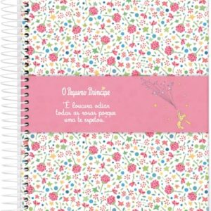 Caderno Espiral Univ CD 1 Matéria 96 Fls O Pequeno Principe Fundo Flores FSC - Jandaia (CDs)