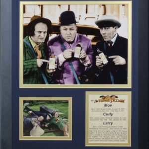 Legends Never Die Colagem de fotos emoldurada "The Three Stooges Salesmen (Os Três Patetas Salesmen), 28 x 35 cm (CDs)
