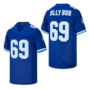Camisa masculina de futebol americano 69 Billy Bob 82 Charlie Tweeder 4 Jonathan Moxon Varsity Blues Movie West Canaan Coyotes costurada, Azul, P (CDs)