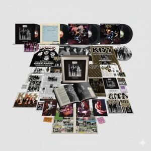 KISS Dressed To Kill 50th Anniversary Super Deluxe Edition Box Set with 8 LPs, Commemorative T-Shirt, Photos and Memorabilia Collection - Kiss (Discos de Vinil)