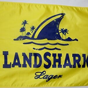 Bandeira de cerveja Lager LandShark 7,6 x 12,7 cm Deluxe para ambientes internos e externos (Cervejas)