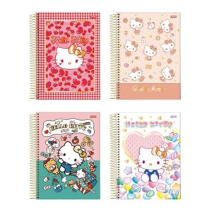 CADERNO ESPIRAL UNIV CD 1X1 80FLS HELLO KITTY FSC - JANDAIA - 72987-24 - JANDAIA (CDs)