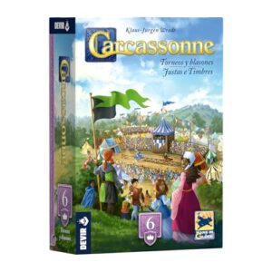DEVIR - CARCASSONNE EXP 6 - JUSTAS E TIMBRES NOVA EDICAO - JOGO DE TABULEIRO - 2 A 5 JOGADORES - IDADE: 7 ANOS (CDs)
