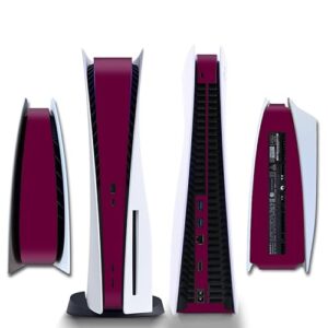 IFEEHE Adesivo de película protetora lateral PS5 edição de disco adesivo capa para console PS5 (vinho tinto) (Vinhos)