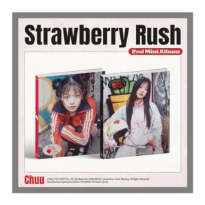 CHUU 츄 Strawberry Rush 2nd Mini Album Standard 2 Version SET CD+1p Folded Poster on Pack+160p PhotoBook+1p PhotoCard+1ea Certificate of Merit+1ea Coaster+Tracking Sealed (CDs)