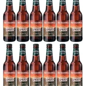 Pack de Patagonia Amber Lager Nacional 355ml, 12 Unidades (Cervejas)